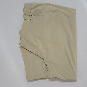 Columbia Women's PFG Khaki Nylon Shorts, Size XL